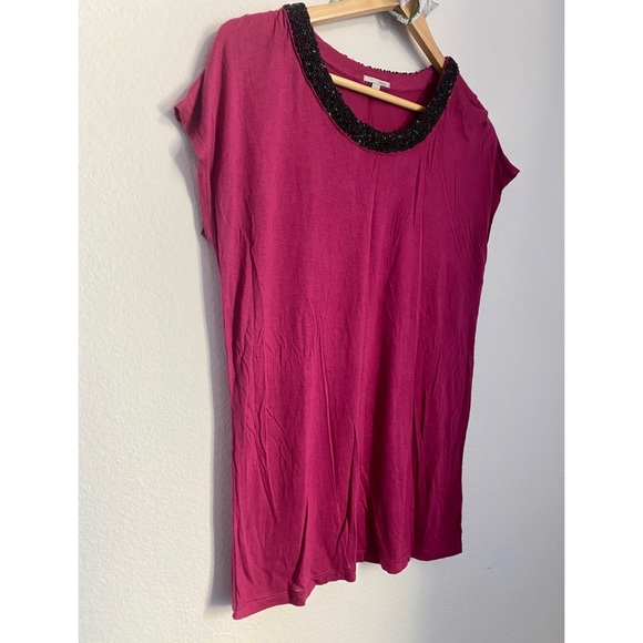 Halogen • Berry Radiance Black Beaded Blouse - Picture 2 of 13